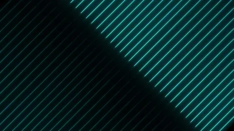 Neon line background video on black background.glowing neon line. Stock Footage 301042830