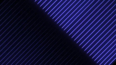 Neon line background video on black background.glowing neon line. Stock Footage 301042831