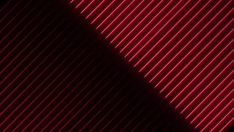 Neon line background video on black background.glowing neon line. Stock Footage 301042852