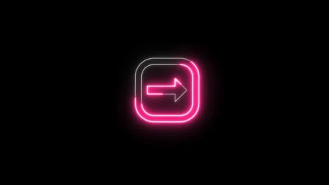 Neon line Up direction animated arrow .Animation of sweep arrow icon, upwar.. Stock Footage 312166753