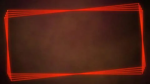 Neon line frame on a dark background Stock Illustration