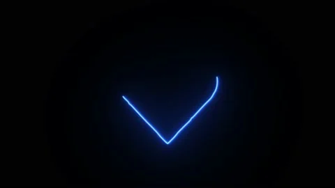 Neon line heart shape animation on a black background. Stock Footage 169369859