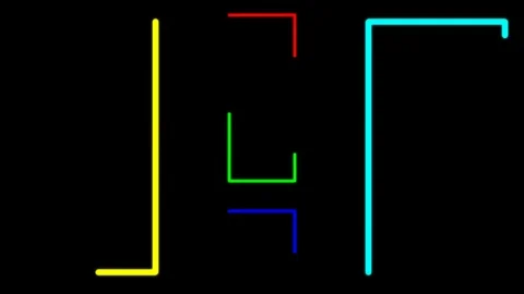 Neon line play Stock Footage 98272920
