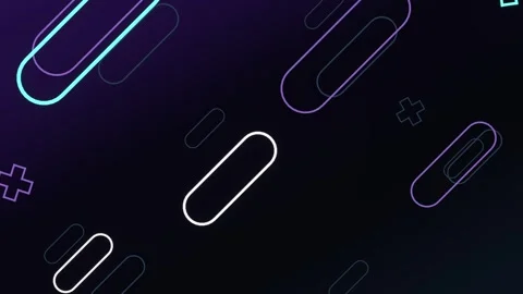 Neon line symbol loop on dark gradient background Stock Footage 342091102