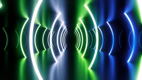 Neon Line Tunnel E1D2 Video stock 237316518