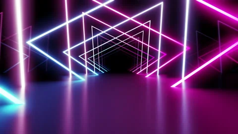 Neon Line Tunnel H1D1 Video stock 237316853