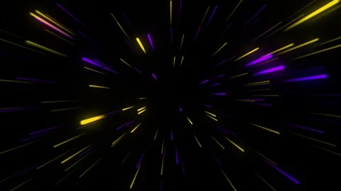 Neon line zoom meteor space soft motion. Infinite futuristic animated background Stock Footage 282417244