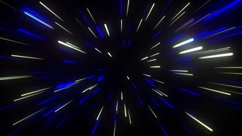 Neon line zoom meteor space soft motion. Infinite futuristic animated background Stock Footage 282417435