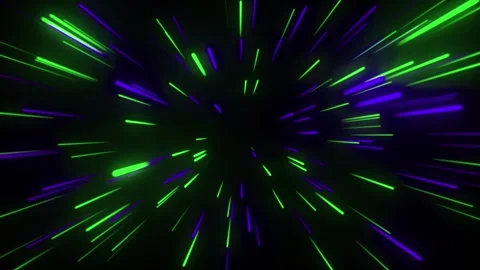 Neon line zoom meteor space soft motion. Infinite futuristic animated background Stock Footage 282417587