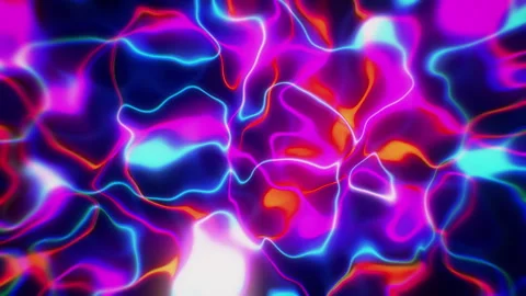 Neon Lines Abstract Background Vj Loop Видео 274398756
