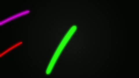 Neon lines, abstract digital background, HD 1080p Stock Footage 12432954