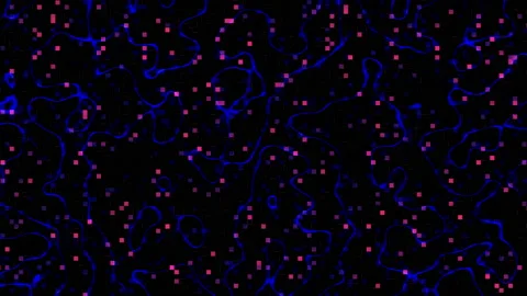 Neon lines abstract looping background Stock Footage 172569894