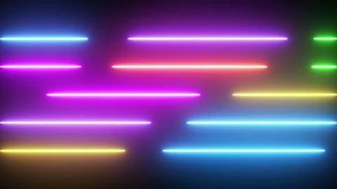 Neon Lines Animated Loop Stock Footage 229487861