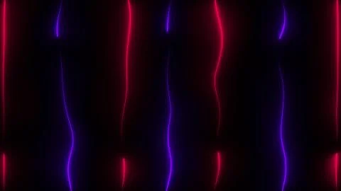 Neon lines background, computer generated 3d render of grid Stock Illustration