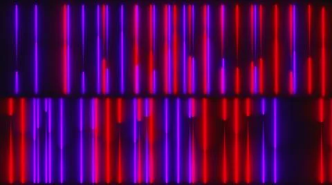 Neon lines background, computer generated 3d render of grid Illustrazione stock