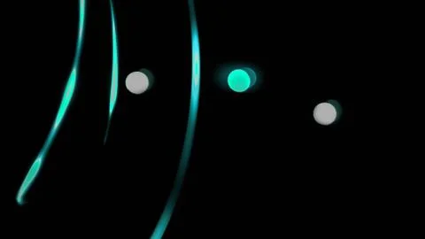 Neon lines on a black background, abstract background,computer graphics Illustrazione stock