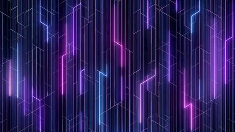 Neon Lines Falling Loop Background Stock Illustration