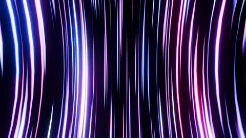 Neon lines flow in a seamless loop. Stock Footage 289139434