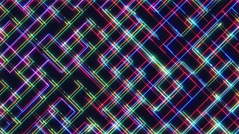 Neon lines 動画素材 170371189