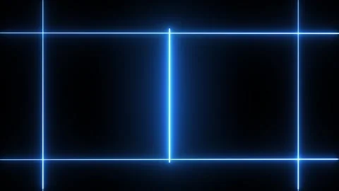 Neon lines frame animation. Glowing neon frame animation with blue colors o.. Stockbeeldmateriaal 337659047
