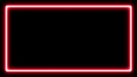 Neon lines frame animation. Rectangular frame with moving line.abstract glo.. Stockbeeldmateriaal 307291720