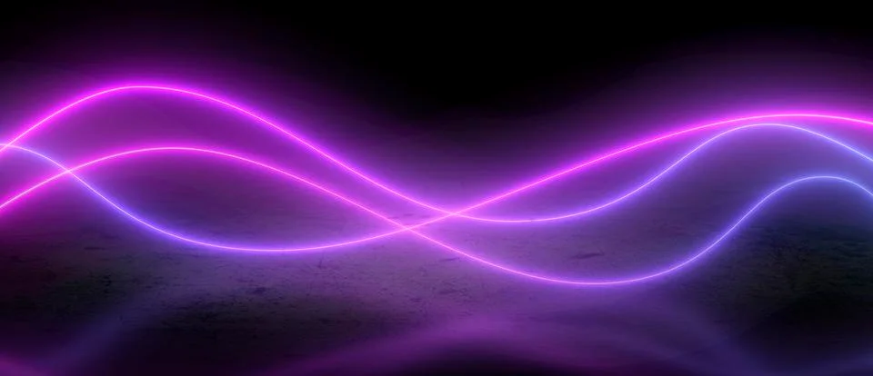 Neon lines Illustrazione stock