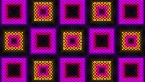 Neon Lines Panel Looped Video Stock Footage 145978735