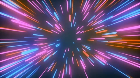Neon Lines speed space Stock Footage 264653581