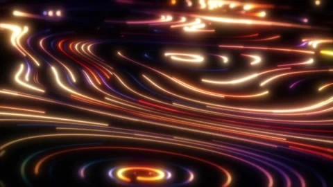 Neon Lines Surface Stock Footage 252109608
