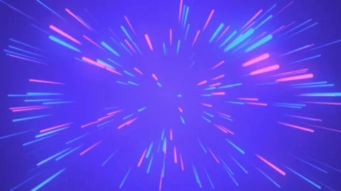 Neon Lines Zoom Background Stock Footage 260608889