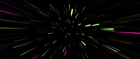 Neon Lines Zoom Loop Background  Futuristic Cyberpunk Motion Graphics Video stock 331237580