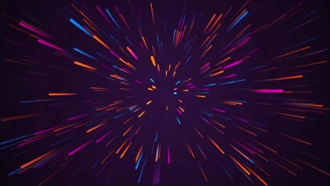 Neon lines, zooming animation loop background. Stock Footage 159799638