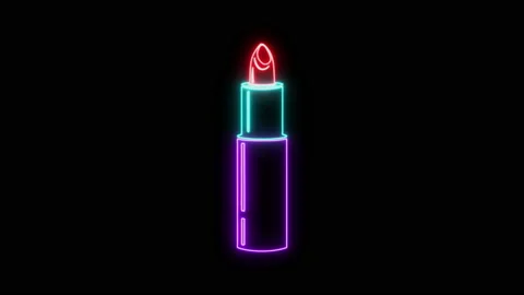 NEON LIPSTICK Stock Footage 231403188