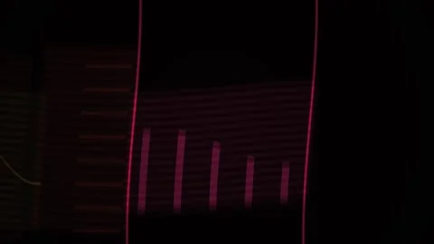 Neon lit data analysis screens. Stock Footage 335114210