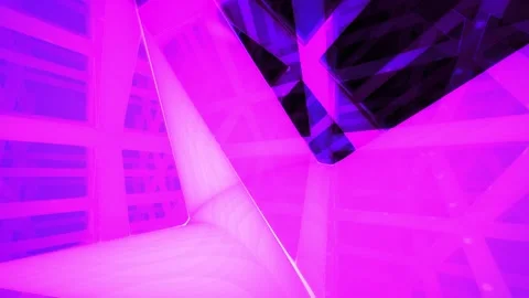 Neon lit industrial ceiling structures. Stock Footage 334671710