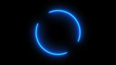 Neon loading circle Stock Illustration