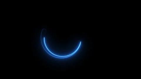 Neon Loading circle progress bar loading icon animated video Stock Footage 307688347