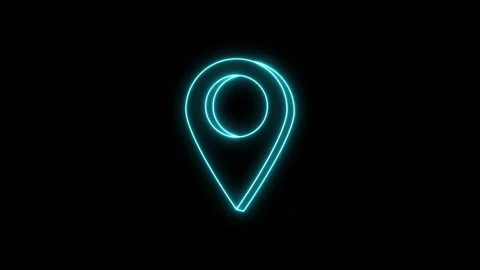 Neon Location Sign Stock-Footage 273204763