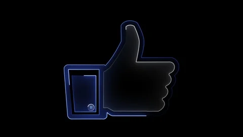 Like Neon Logo Stock Footage 92891532