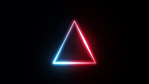 Neon Logo With Tapered Strokes Shape Background Loop Stock Footage 116986022
