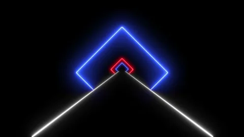 Neon loop animation neon road animation neon lighted lane Stock Footage 246497890