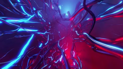 Neon loop effect background animation Stock Footage 186902300