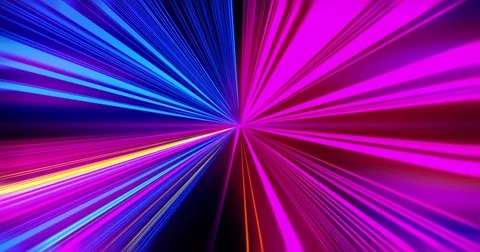 Neon Loop Speed motion on the road. VJ Looped video. Purple Violet and blue. Stock Footage 81778236