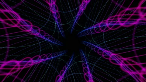 Neon Loop Tunnel Stock Footage 170520807