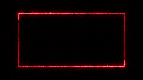 Neon looped light frame for game streaming video on a black background. Glow neo 스톡 동영상 320310384