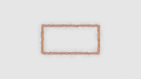 Neon looped light frame for game streaming video on a transparent background. Stock Footage 320566919