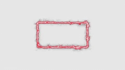 Neon looped light frame for game streaming video on a transparent background. Stock Footage 320566976