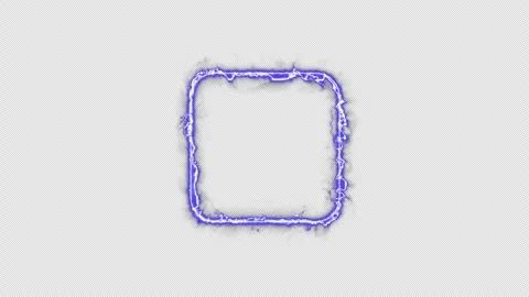 Neon looped light frame for game streaming video on a transparent background. Stock Footage 320567343