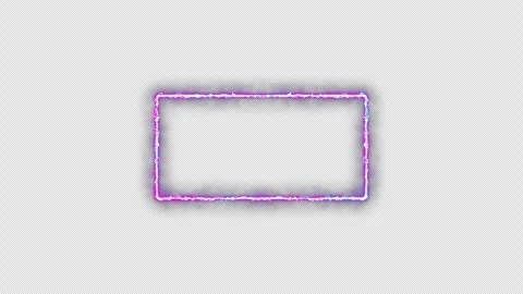 Neon looped light frame for game streaming video on a transparent background. Stock Footage 320567513