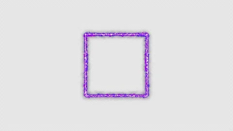 Neon looped light frame for game streaming video on a transparent background. Stock Footage 320567562